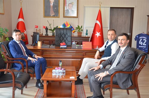 Konya Vali Yardımcısı ve Karatay Kaymakamı, Kaymakamımız Sayın İbrahim PELİT'i Makamında Ziyaret Etti